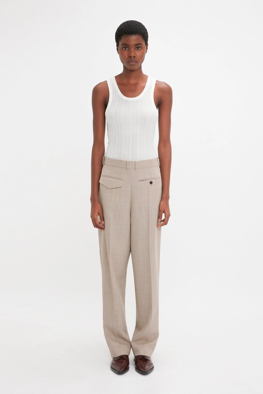 Waistband Detailed Tailored Short In Multi - XS